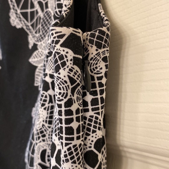 Alfani Petite short sleeve black and white dress - Picture 11 of 12